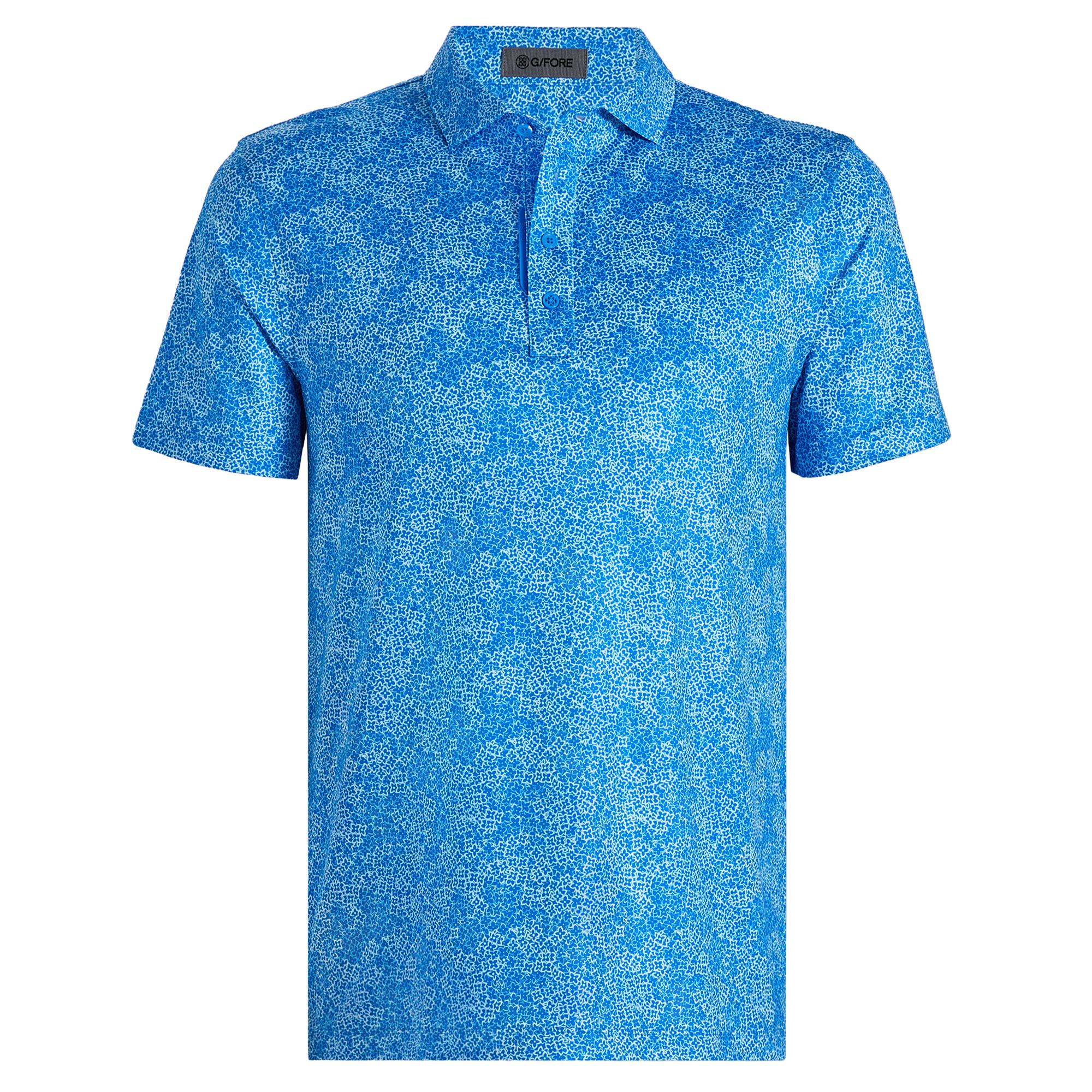 G/FORE Hydrangea Tech Jersey Mens Golf Polo Lisbon